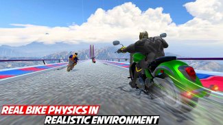 Superhero Bike Game Stunt Race screenshot 3