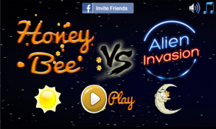 Honey Bee vs Alien Invasion screenshot 0