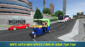 Tuk Tuk Auto Rickshaw Mengemud screenshot 5