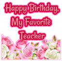 Birthday wishes for Teacher, Quotes, Greeting Card Icon