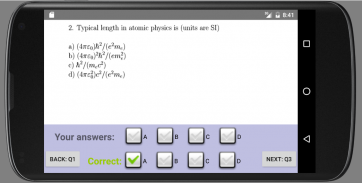 Physics Test Quantum Mechanics screenshot 3