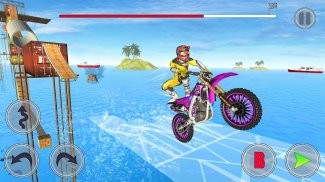 Tricky Bike Stunt Racing Games screenshot 0
