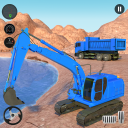 Excavator City Construction 3d Icon