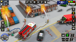 Fogo Caminhão Simulador 3D screenshot 3