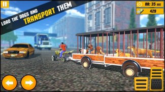 ATV Quad Bike Pet Transporter Driving - Dog Games screenshot 7