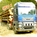 Pk Wood Cargo Truck Driver Icon