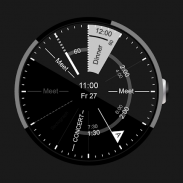 Sectograph: ساعة التقويم القطعة screenshot 2