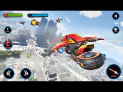 Flying Robot Bike : Futuristic Robot War screenshot 8