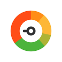 Fear and Greed Index Meter Icon