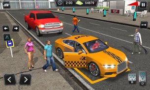 टैक्सी चालक 3डी ड्राइविंग खेल screenshot 1