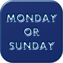 Monday or Sunday Icon