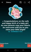 New Baby Wishes, Infant Quotes, Invitation & Cards screenshot 1