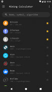 Cryptocoin Mining Calculator screenshot 4