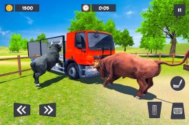 Angry Bull Transport Truck: Animal Cargo Games screenshot 3