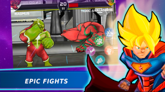 Superheroes trò chơi chiến đấu screenshot 0