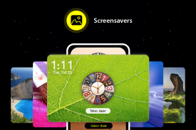 夜时钟屏保：壁纸和时钟应用程序 screenshot 5