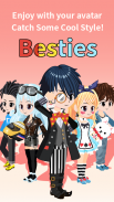 Besties - Make friend & Avatar screenshot 2