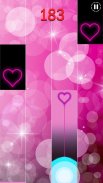 Heart Piano Tiles Pink screenshot 1