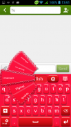 लाल प्लास्टिक कीबोर्ड screenshot 0