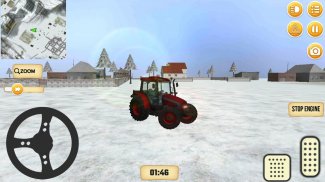 Farming tractor freight transport simulation screenshot 4