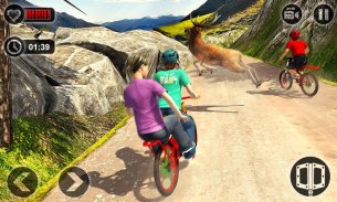 Kids Bicycle Taxi Sim 2018: Offroad BMX Racing screenshot 1