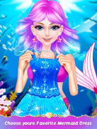 Mermaid Princess Fashion Doll Makeup Salon screenshot 2