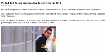 Auto Racing News screenshot 1