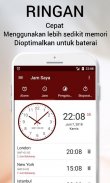 Jam Saya: Jam Alarm, Timer, Stopwatch & Jam Dunia screenshot 1