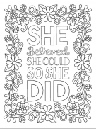 Quote Coloring Pages For Adults screenshot 1