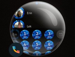 Shading Blue Dialer Theme screenshot 2