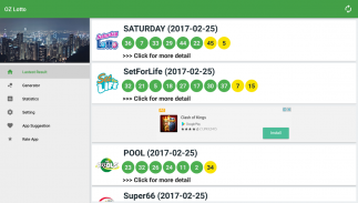 Australia Lotto Results (OZ lotto and other) screenshot 0