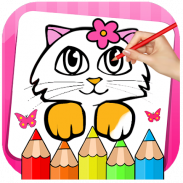 Kitty Coloring Book & Drawing Game screenshot 2