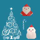 Origami for Christmas Icon