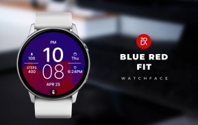 Blue Red Fit Watch Face screenshot 3