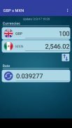 British Pound x Mexican Peso screenshot 2