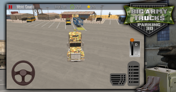 Big Armee LKW Parkplatz 3D screenshot 5
