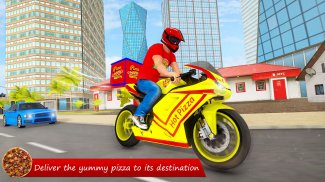 Moto Racing - Pizza Bike Game screenshot 4