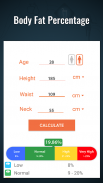Калькулятор BMI - Калькулятор жировых отложений screenshot 1