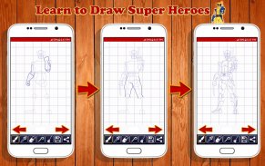Learn to Draw Super Heroes screenshot 3