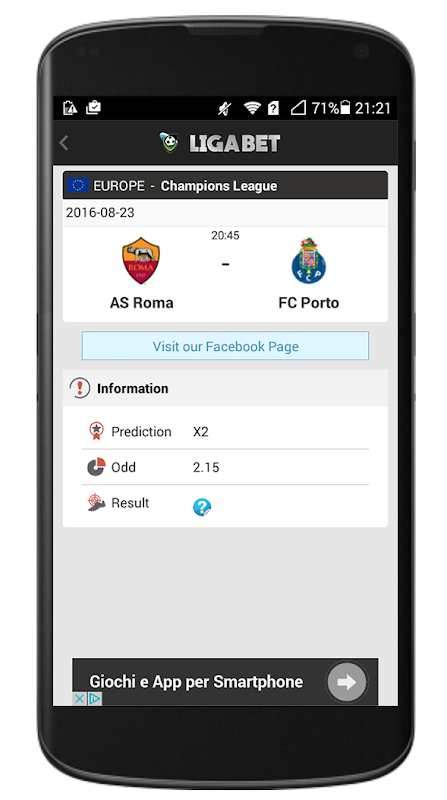 Prediction Foot Apk