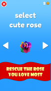 Cute Roses Rescue fast tap tap flappy fall games screenshot 2