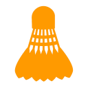 Badminton Court Training Icon