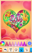 عيد الحب الحب لعبة التلوين screenshot 4