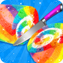 Rainbow Swiss Roll 케이크 메이커! 새로운 요리 게임 Icon