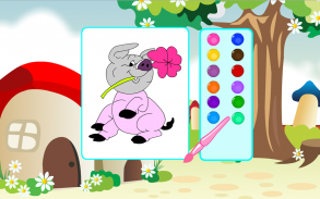 Coloring Game-Jolly Pigs screenshot 1