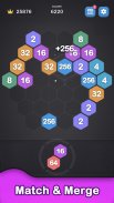 2048 Hexagon-Number Merge Game screenshot 2