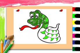 أطفال لون الحيوان ورسم متعة screenshot 4
