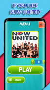 NOW UNITED QUIZ GUESS GAME screenshot 1