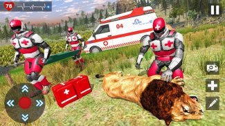 Animais Resgate jogos Médico Robô 3D screenshot 1
