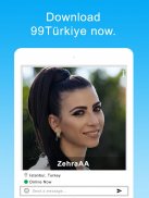 99Türkiye - Chat, Flört, Arkadaşlık, Sohbet screenshot 3